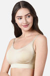 Enamor Padded Non Wired Full Coverage Sag Lift Bra - Almond Skin — thumbnail 2